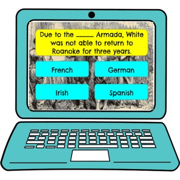 Lost Colony of Roanoke Review Game Board | Digital | Google Slides - Image 2