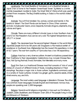 Asia DIGITAL Reading Passage and Questions - Self Grading - Image 4
