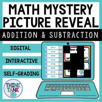 3 Digit Addition and Subtraction WITHOUT Regrouping | Math Mystery Picture