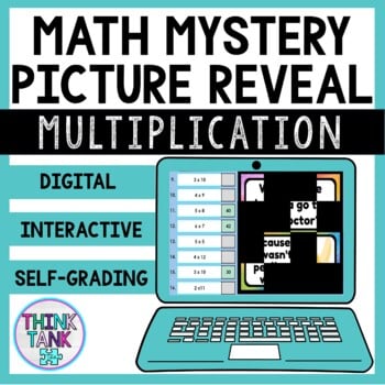 Multiplication up to 12 x 12 | Math Mystery Picture Set 2 | Joke | Fact Fluency