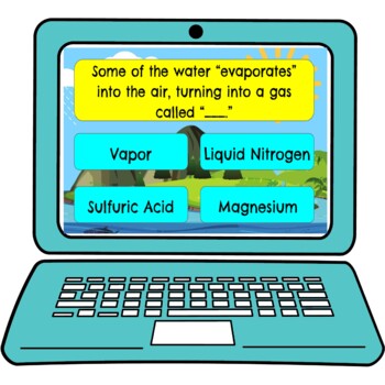 Water Cycle Review Game Board | Digital | Google Slides | Earth Science - Image 2
