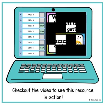 Multiplication - 3 digit x 1 digit - Math Mystery Picture Reveal - Joke - Image 4
