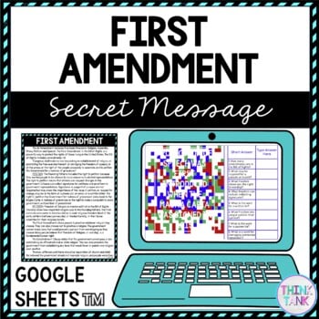 First Amendment Secret Message Activity for Google Sheets™ | Distance Learning