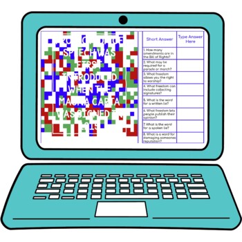 First Amendment Secret Message Activity for Google Sheets™ | Distance Learning - Image 2