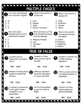 First Amendment DIGITAL Reading Passage and Questions - Self Grading - Image 3