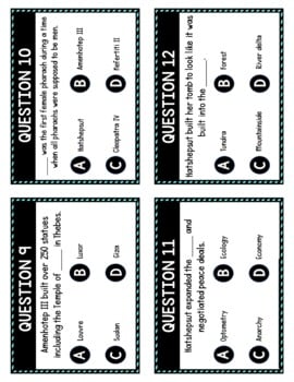 Ancient Egypt Task Cards Review Game Activity | Ancient History - Image 2