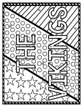 Vikings Color by Number, Reading Passage and Text Marking - Image 2
