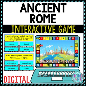 Ancient Rome Review Game Board | Digital | Google Slides | Ancient History