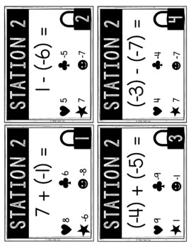 Adding and Subtracting Negative Numbers Escape Room | Math Activity - Image 2