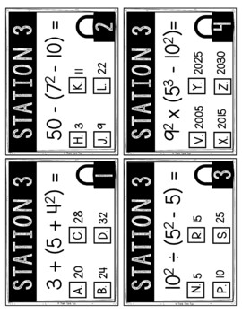 Exponent Equations Escape Room | Math Activity | Exponents with Parentheses - Image 2