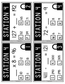 Balancing Equations Escape Room | Missing Numbers | Math Activity | Print & Go - Image 2