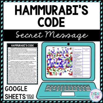 Hammurabi's Code Secret Message Activity for Google Sheets™ | Distance Learning