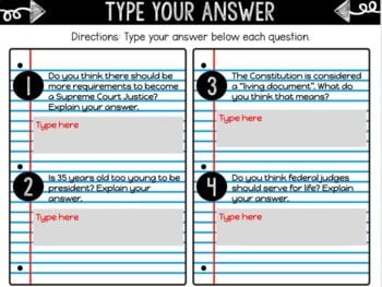 Branches of Government DIGITAL Interactive Notebook | Choice Board - Image 4
