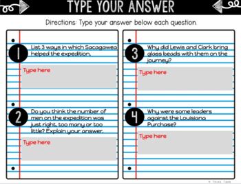 Lewis and Clark DIGITAL Interactive Notebook | Choice Board | Louisiana Purchase - Image 4