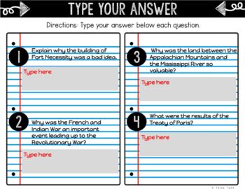 French and Indian War DIGITAL Interactive Notebook | Choice Board - Image 4