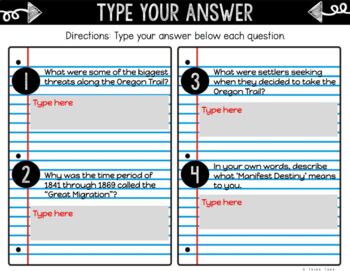 Oregon Trail DIGITAL Interactive Notebook | Choice Board | Westward Expansion - Image 4