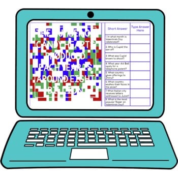 Valentine's Day Secret Message Activity for Google Sheets™ - Image 2
