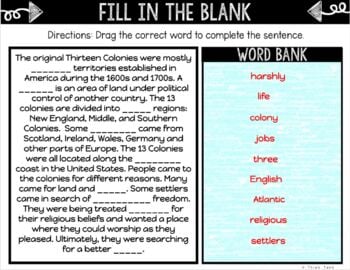 13 Colonies DIGITAL Interactive Notebook | Choice Board | Colonial America - Image 3
