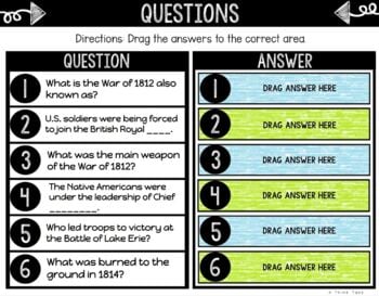 War of 1812 DIGITAL Interactive Notebook | Choice Board - Image 2