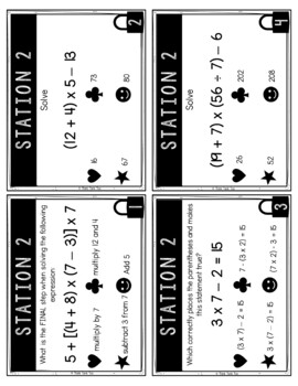 Math Expressions with Symbols Escape Room | Parentheses | Brackets - Image 2