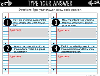 Inca Empire DIGITAL Interactive Notebook | Choice Board | Ancient History - Image 4