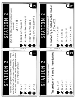 Numeric Expressions MATH Escape Room | Interpret Numeric Expressions - Image 2