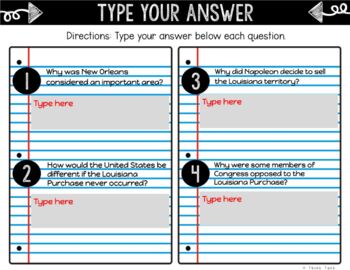 Louisiana Purchase DIGITAL Interactive Notebook | Choice Board - Image 4