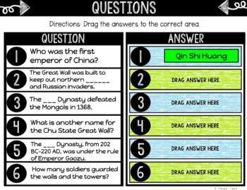 Great Wall of China DIGITAL Interactive Notebook | Choice Board | Ancient China - Image 2