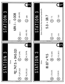 Decimals Operations MATH Escape Room | Common Core | Add, Subtract, Div, Mult - Image 4