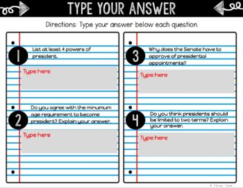 Executive Branch DIGITAL Interactive Notebook | Choice Board | Government - Image 4