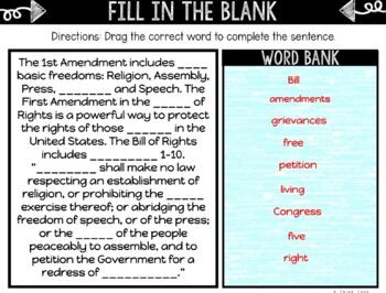 First Amendment DIGITAL Interactive Notebook | Choice Board | U.S. Constitution - Image 3