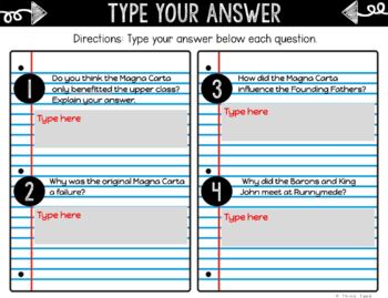 Magna Carta DIGITAL Interactive Notebook | Choice Board - Image 4
