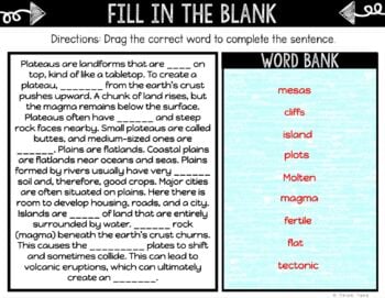 Landforms DIGITAL Interactive Notebook | Choice Board - Image 3