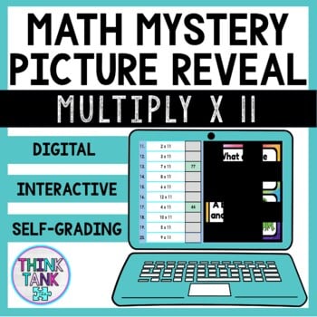 Multiplication Facts x 11 Math Mystery Picture Reveal | Joke | Multiply x 11