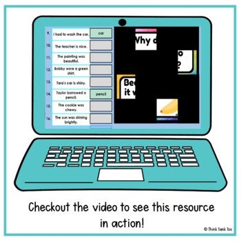 Nouns Activity - Grammar Mystery Picture Reveal - Joke - Digital - Image 2