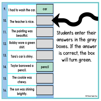 Nouns Activity - Grammar Mystery Picture Reveal - Joke - Digital - Image 3