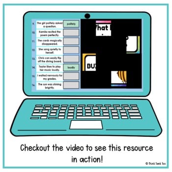 Adverbs Activity - Grammar Mystery Picture Reveal - Joke - Digital - LY ending - Image 2