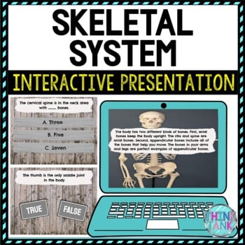 Skeletal System Interactive Google Slides™ Presentation | Digital