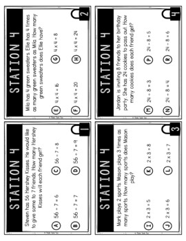 Multiplication and Division Word Problems MATH Escape Room 4.OA.2 Common Core - Image 4