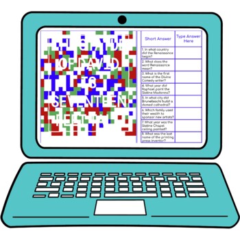 Renaissance Secret Message Activity for Google Sheets™ | Distance Learning - Image 2