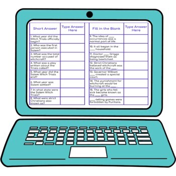 Salem Witch Trials Secret Message Activity for Google Sheets™ - Image 3