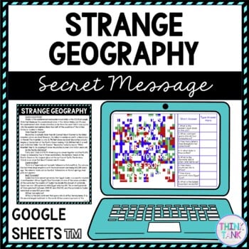 Strange Geography Secret Message Activity for Google Sheets™ | Distance Learning
