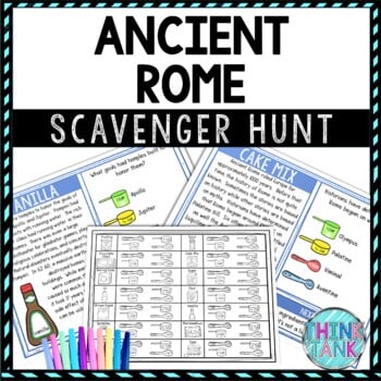 Ancient Rome Activity - Scavenger Hunt Challenge - Gallery Walk