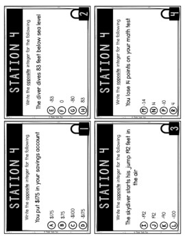Positive and Negative Numbers MATH Escape Room - Common Core - Integers - Image 4