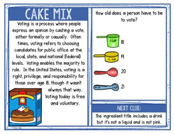 Voting Rights Activity - Scavenger Hunt Challenge - Gallery Walk - Image 2