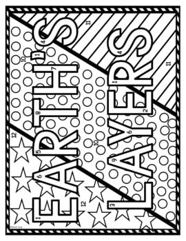 Layers of the Earth Color by Number, Reading Passage and Text Marking - Image 2