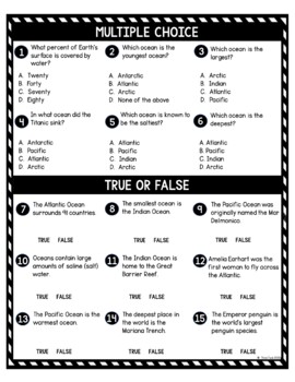 Oceans DIGITAL Reading Passage and Questions - Self Grading - Image 4