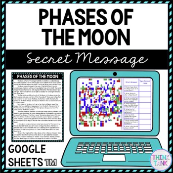 Phases of the Moon Secret Message Activity for Google Sheets™ | Science