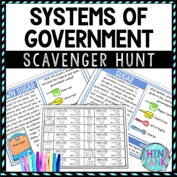 Systems of Government Activity - Scavenger Hunt Challenge - Gallery Walk