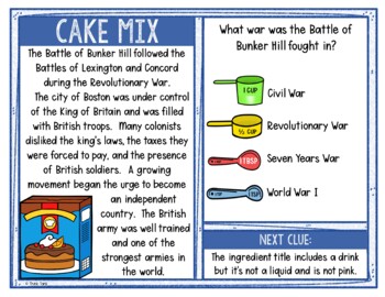 Battle of Bunker Hill Activity - Scavenger Hunt Challenge - Revolutionary War - Image 4
